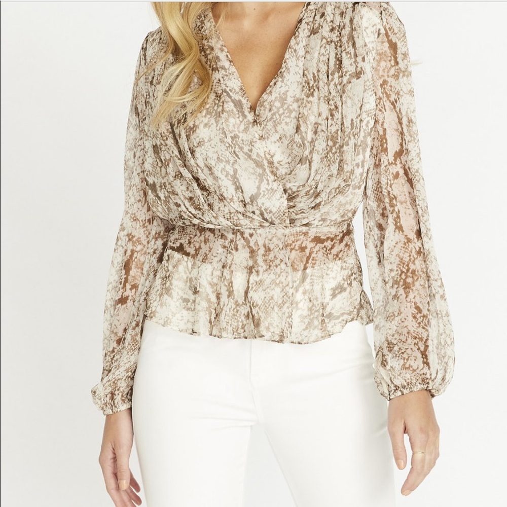 Buffalo blouse snake print